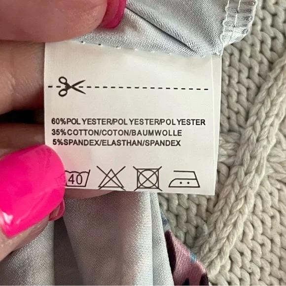 New! Blue Time Brand Summer Cold Shoulder Short Sleeve Dress Sz 3X - Picture 9 of 16